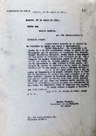 Carta de Germán Vergara a Carlos Rodríguez Spiteri. Madrid, 18 de junio de 1941