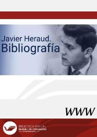 Javier Heraud. Bibliografía
