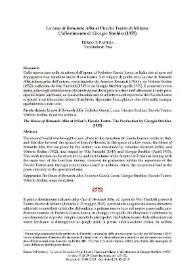 'La casa di Bernarda Alba' al Piccolo di Milano. L’allestimento di Giorgio Strehler (1955)
