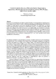 Concha Fernández Soto, ed., 'Sillas en la frontera. Mujer, teatro y
migraciones', Almería Editorial Universidad de Almería, 2018, 375 págs. [Reseña]