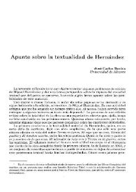 Apunte sobre la textualidad de Hernández
