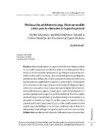 Ni educación, ni deferencia ciega. Hacia un modelo crítico para la valoración de la prueba pericial 