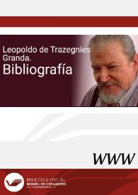 Leopoldo de Trazegnies Granda. Bibliografía