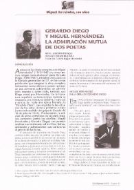 Gerardo Diego y Miguel Hernández: la admiración mutua de dos poetas