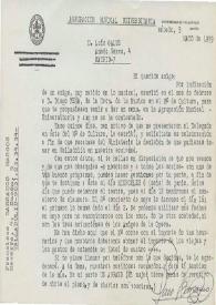 Carta mecanografiada de Barranco, Paco (Agrupación Musical Universitaria) a Luis Galve. 1979-05-05