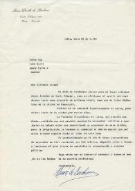 Carta mecanografiada de Dávila de Burbano, Memé a Luis Galve. 1980-05-28