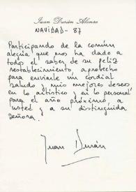 Carta manuscrita de Durán Alonso, Juan a Luis Galve. null