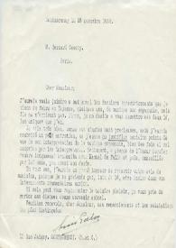 Carta mecanografiada de Galve, Luis a M. Bernard Gavoty. 1962-11-28