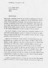 Carta mecanografiada de Galve, Luis a Enrique Franco. 1965-10-06
