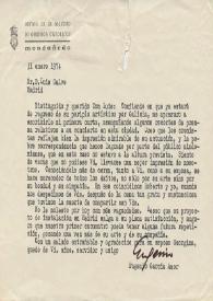 Carta mecanografiada de García Amor, Eugenio (Orfeón de la Sociedad de Obreros Católicos) a Luis Galve. 1974-01-31