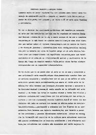 Carta Manuscrita de García Flores, Augusta a Luis Galve. null