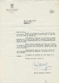 Carta Mecanografiada de Martínez Alfonso, Manuel (Director Casa de la Cultura del Puerto de Santa María) a Luis Galve. 1976-02-18