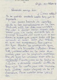 Carta manuscrita de Paco a Luis Gave. 1975-10-23