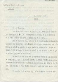 Carta mecanografiada de Rodríguez Troncoso, José María a Luis Galve. 1985-02-04