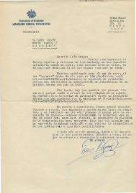Carta Mecanografiada de Universidad de Valladolid : Agrupación Musical Universitaria a Luis Galve. 1976-03-10