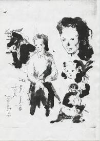 Dibujo dedicado a Luis Galve