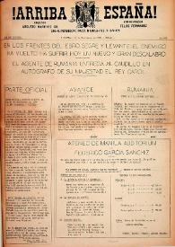 ¡Arriba España! (Manila, Filipinas). Núm. 253, 12 de noviembre de 1938