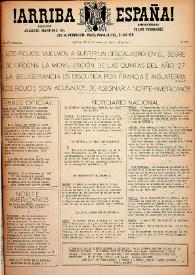 ¡Arriba España! (Manila, Filipinas). Núm. 252, 23 de noviembre de 1938