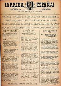 ¡Arriba España! (Manila, Filipinas). Núm. 272, 16 de diciembre de 1938