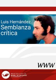 Luis Hernández. Semblanza crítica