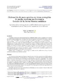 Ordenación de usos agrarios en áreas protegidas de media montaña mediterránea. Estudio de la Sierra Morena andaluza