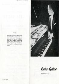 Amigos de la música XIV Ciclo recital de Piano Luis Galve