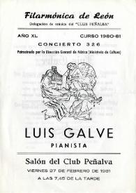 Filarmónica de León : Luis Galve Pianista