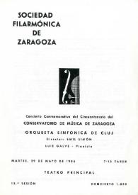 Conservatorio de Música de Zaragoza : 50 Aniversario