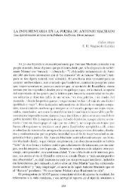 La indumentaria en la poesía de Antonio Machado