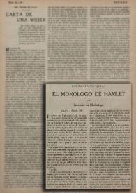El monólogo de Hamlet 