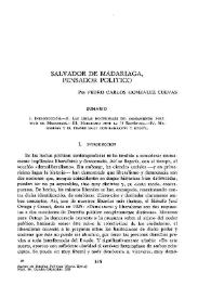 Salvador de Madariaga, pensador político