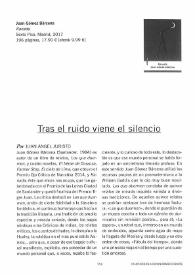 Tras el ruido viene el silencio