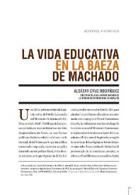La vida educativa en la Baeza de Machado