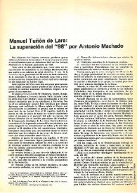 La superación del '98' por Antonio Machado