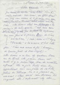 Original manuscrito de Talayrach-Guinle, Françoise a Brody, Elaine. 1971-06-16