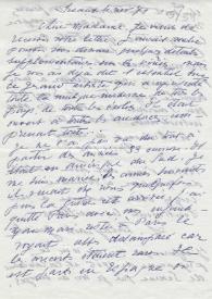 Original manuscrito de Talayrach-Guinle, Françoise a Brody, Elaine. 1971-11-04