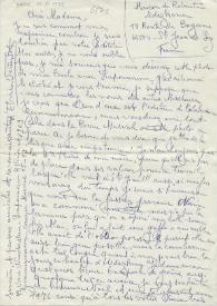 Original manuscrito de Viñes Soto, Elvira a Brody, Elaine. 1975-02-12