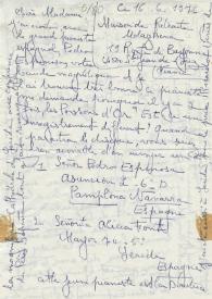 Original manuscrito de Viñes Soto, Elvira a Brody, Elaine. 1976-06-16