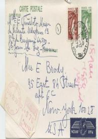 Original manuscrito de Viñes Soto, Elvira a Brody, Elaine. 1979-12-14
