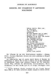 Miguel de Unamuno y Antonio Machado