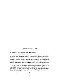 Cuadernos Hispanoamericanos, núm. 275 (mayo 1973). Notas sobre arte