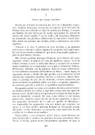 Cuadernos hispanoamericanos, núm.143 (noviembre 1961). Brújula de actualidad. Sección de notas. Notas sobre teatro