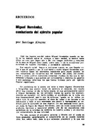 Miguel Hernández, combatiente del ejército popular