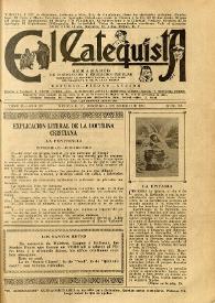 El Catequista : Semanario de Instrucción y Educación Popular. Tomo II, año III, núm. 60, 4 de enero de 1931