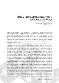 Cine y literatura infantil y juvenil española