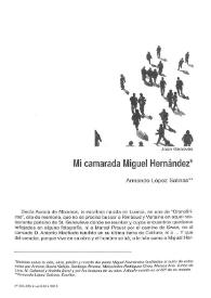 Mi camarada Miguel Hernández