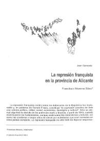 La represión franquista en la provincia de Alicante