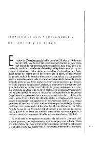 Del autor y su libro