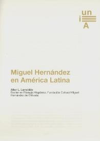 Miguel Hernández en América Latina