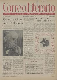 Correo Literario : Arte y Letras Hispanoamericanas. Año I, núm. 2, 15 de junio de 1950